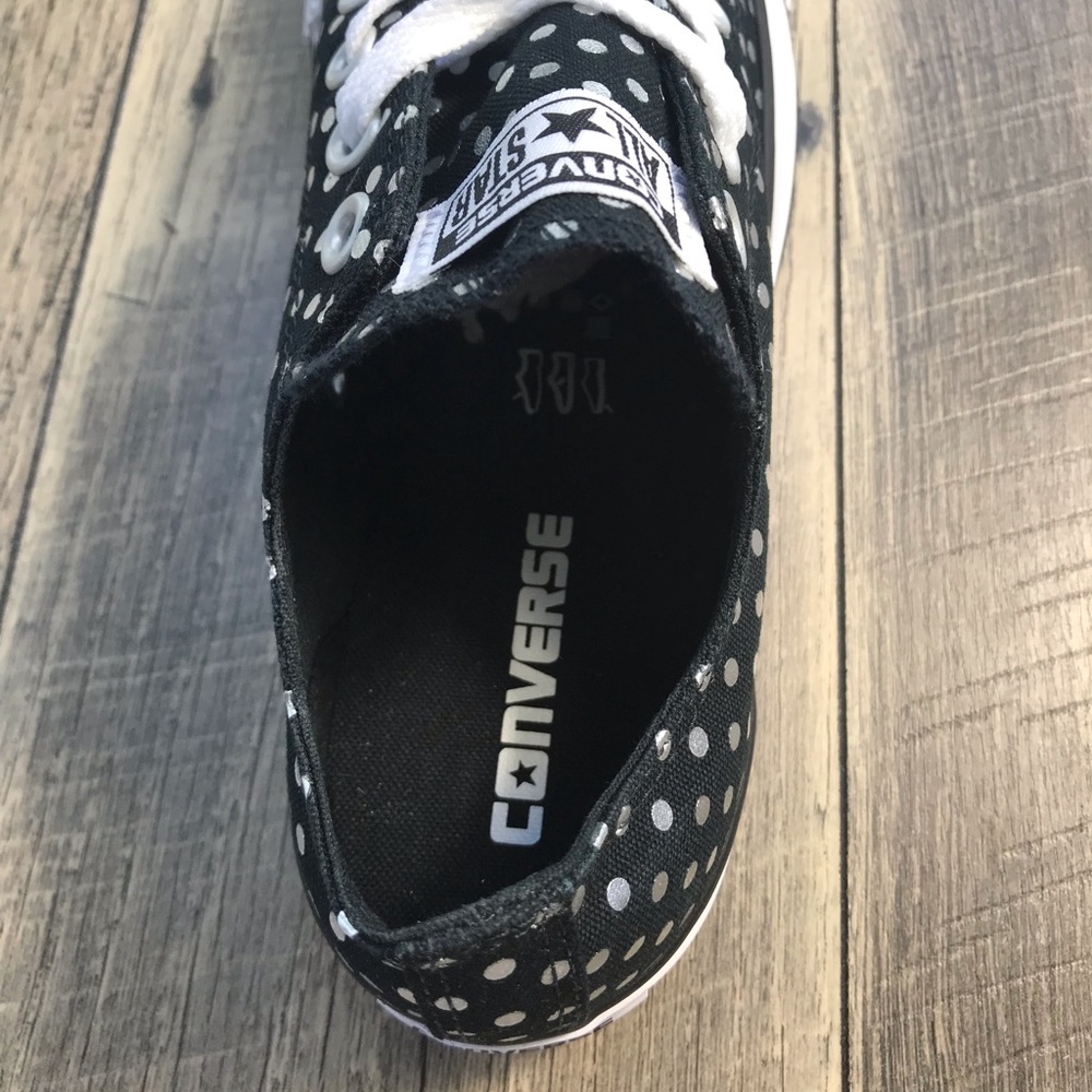 Converse Ctas OX Dots Black Silver WMNS AUTHENTIC - Picture 7 of 8